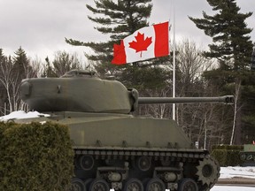 A tank is shown at CFB Gagetown
