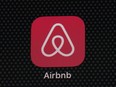 The Airbnb app icon is displayed