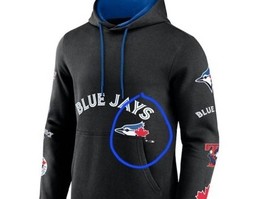 Black Blue Jays hoodie with cut off logo.