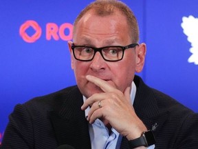 Toronto Maple Leafs newly-appointed General Manager Brad Treliving attends a news conference in Toronto, on Thursday, June 1, 2023.