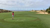 Golfer Diane Jackson hits a winner on the first hole of the Quivira golf course, about a 10-minute shuttle from Pueblo Bonito Pacifica. Jane Stevenson/Toronto Sun
