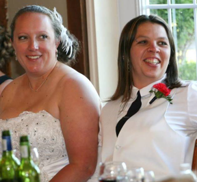 Becky Hamber and Brandi Cooney: Charged with first-degree murder. FACEBOOK