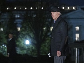 President Joe Biden arrives at the White House from a campaign trip to Michigan, Thursday, March 14, 2024, in Washington.