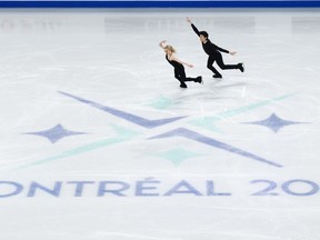The world's best figure skaters descend on Montreal this week for the 2024 International Skating Union world championships. Holly Harris and Jason Chan, from Australia, perform their ice dance routine during practice on Monday, March 18, 2024 in Montreal.