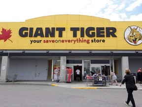 A Giant Tiger store is shown