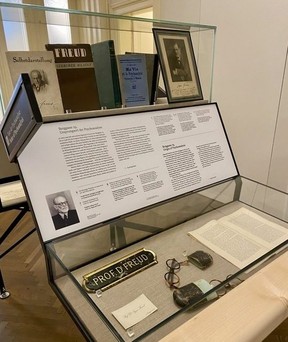 Glasses owned by Freud are a new exhibit since the renovation.