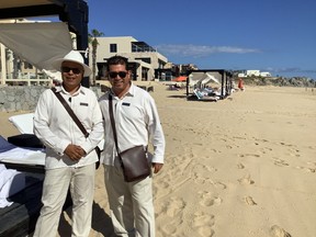 Butlers Leo, left, and Beto look after your every need while guests at the VIP Towers at Pueblo Bonito Pacifica. Jane Stevenson/Toronto Sun