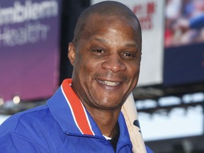 Former New York Mets baseball player Darryl Strawberry poses at Citi Field in New York Aug. 1, 2010.