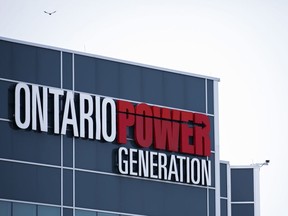 Ontario Power Generation signage is seen