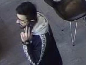 Toronto Police are looking for this man in connection with a vehicle theft.
