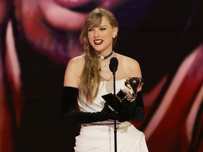 Taylor Swift wins at the 66th Grammy Awards