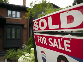 A west-end Toronto home for sale is shown in this July 15, 2023 file photo.
