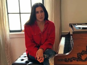 Vanessa Carlton is pictured in a screengrab of a video posted on X.