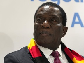 Zimbabwe President Emmerson Mnangagwa