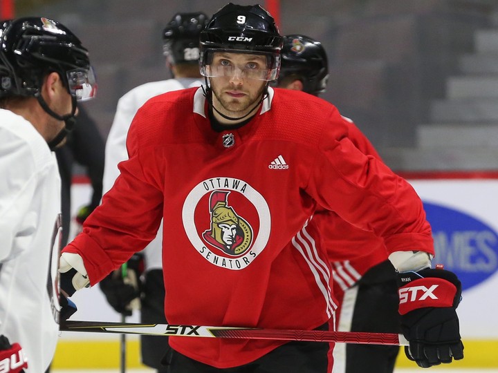  Ottawa Senators’ Bobby Ryan skates during a practice in 2020. (Postmedia Network)