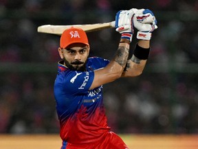 Royal Challengers Bengaluru's Virat Kohli plays a shot during an Indian Premier League match.