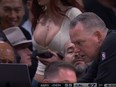 A young woman caught a lot of viewers eyes during the Denver Nuggets-Los Angeles Lakers game on Saturday.