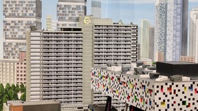 The Chelsea Hotel, Toronto at Little Canada is much smaller than the real thing. SARA SHANTZ/PHOTO
