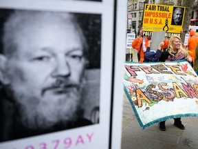 Supporters of Wikileaks founder Julian Assange