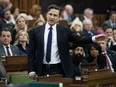 Conservative Leader Pierre Poilievre rises in response to the Speaker.