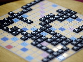 Letters placed on a board during a game of Scrabble during the King's Cup tournament - the globe's biggest Scrabble competition - in Bangkok.