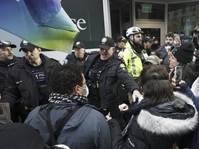 Toronto Police respond to pro-Palestinian protest