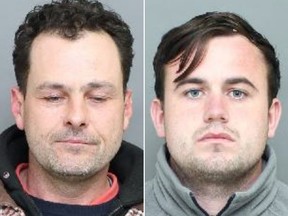 Stephen Smith, left, and Bernie Stokes, right, are accused of a roofing scam in North York.