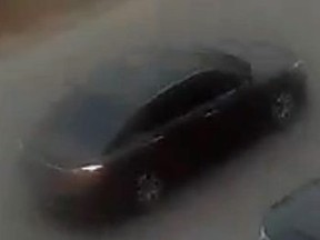 Toronto Police released this image of a black Honda Civic in an aggravated assault investigation.