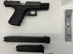 Toronto Police seized a firearm during a search of a residential unit near Moss Park on Friday, April 5, 2024.