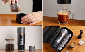 The Conqueco Portable Espresso Machine.