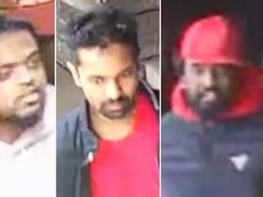York Regional Police are seeking three suspects in a Markham shooting last month.