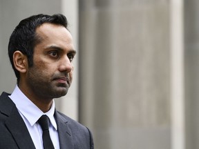 Umar Zameer during a press conference following his not guilty verdict, in Toronto, Sunday, April 21, 2024. Boris Bytensky, president of the Criminal Lawyers' Association, says Zameer's case is a teachable moment for politicians who spoke out about the decision to grant him bail.