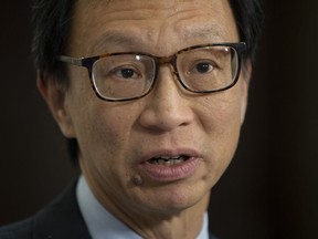 A Canadian senator is calling on Ottawa to see its citizens living abroad as more than just people to evacuate in times of crisis. Senator Yuen Pau Woo, facilitator of the Independent Senators Group (ISG) speaks with the media in the foyer of the Senate in Ottawa, Thursday, Nov. 28, 2019.
