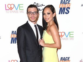 Matthew Lawrence and Cheryl Burke are pictured at the annual Race To Erase MS Gala in 2018.