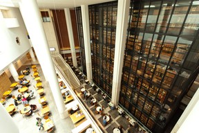 The British Library, with the world's largest catalog, boasts 611 km of shelving. (Dominic Arizona Bonuccelli photo)