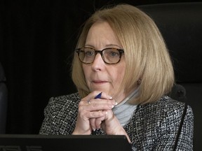 Nathalie Drouin appears as a witness at the Public Order Emergency Commission in Ottawa, Nov. 18, 2022.