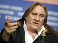FILE - Actor Gerard Depardieu addresses the media during the press conference for the film 'Saint Amour' at the 2016 Berlinale Film Festival in Berlin, Germany, Friday, Feb. 19, 2016. French media are reporting that police have summoned actor Gérard Depardieu for questioning about allegations made by two women that he sexually assaulted them on movie sets. Broadcaster BFMTV and the daily Le Parisien both reported that the 75-year-old actor was called in for police questioning in Paris on Monday, April 29, 2024.