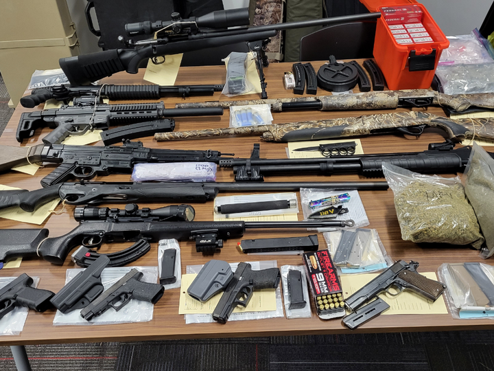  Three brothers face charges after a traffic stop for suspected drug-impaired driving in Newmarket on Friday, April 19, 2024, led to the seizure of guns and drugs.