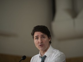 Prime Minister Justin Trudeau makes an announcement in Surrey, B.C. on Thursday, March 28, 2024.