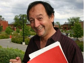 Joe Flaherty in July 2004 at the Lake Shore campus of Humber College in Etobicoke where he was involved in a summer comedy seminar.