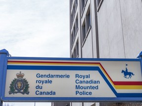 Ontario's police oversight agency says no criminal charges should be laid against two RCMP officers who mistakenly shot at a Nova Scotia firehall as they were searching for the man responsible for a mass shooting that claimed 22 lives in April 2020. RCMP signage is shown in Montreal on Thursday, March 7, 2024.