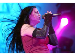 Ottawa-01/10/2007-Singer Amy Lee of Evanescence in concert at Scotiabank Place in Ottawa, Wednesday, January 10, 2007. Photo by JEAN LEVAC, CANWEST NEWS SERVICE, THE OTTAWA CITIZEN (For ARTS section - Lynn Saxberg ) ASSIGNMENT NUMBER 80779 *CALGARY HERALD MERLIN ARCHIVE*