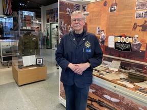 Vancouver Island Military Museum Vice President Brian McFadden on March 30, 2024.