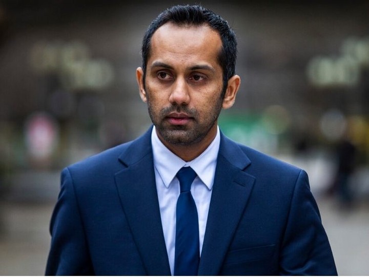  Umar Zameer is pictured leaving the Toronto courthouse — at 361 University Ave. — on April 2, 2024.