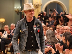 The Tragically Hip singer Gord Downie is invested into the Order of Canada.