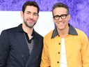 John Krasinski and Ryan Reynolds attend the New York Premiere of
