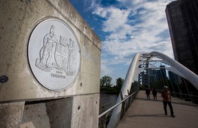 The old Toronto coat of arms is still visibile on the east side of the Humber Bay Arch Bridge in May 2024. The old Etobicoke coat of arms used to be visible on the west side, but was removed years before