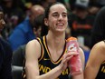 Caitlin Clark of the Indiana Fever looks on prior to playing the Dallas Wings in a preseason game at College Park Center on May 3, 2024 in Arlington, Texas.