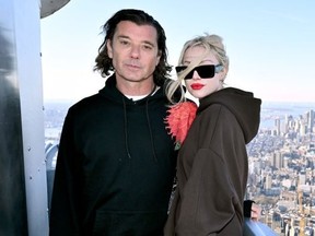 Gavin Rossdale and Xhoana Xheneti visit the Empire State Building on March 22, 2024 in New York City.