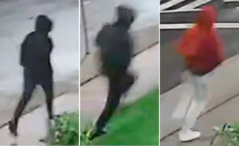 Police in Hamilton released these images of three suspects believed to be involved in a shooting last week.